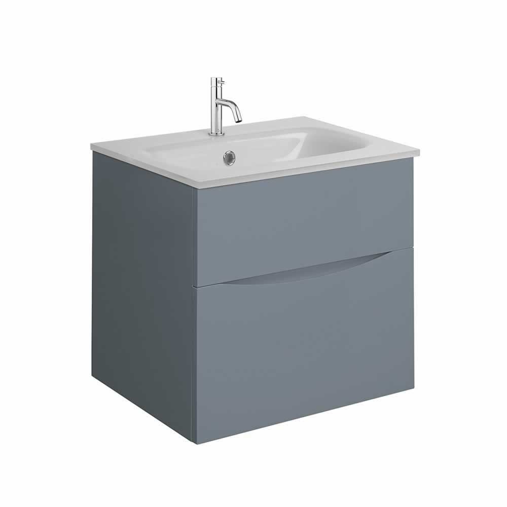 Glide II 50 Unit & Ice White Glass Basin